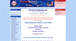 Desktop Screenshot of pinballsales.com